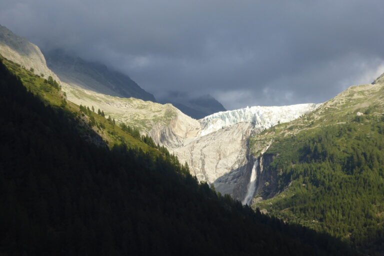 un glacier d'argentière